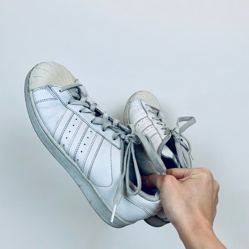 White adidas all stars